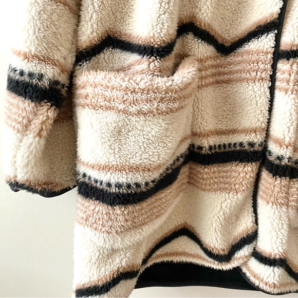 LOFT Lou & Grey Ski Lodge Cozy Up Coat Sherpa Fleece Oversized Women’s Large - Picture 7 of 12